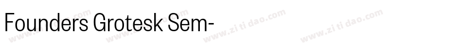 Founders Grotesk Sem字体转换
